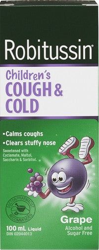 Robitussin Toux et rhume pour enfants - Raisin