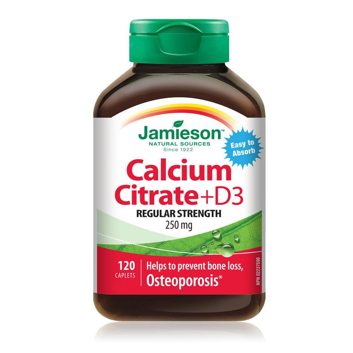 Citrate de calcium Jamieson + vitamine D3