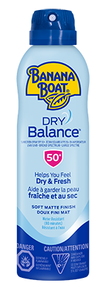 Banana Boat Dry Balance Spray Crème Solaire SPF50+