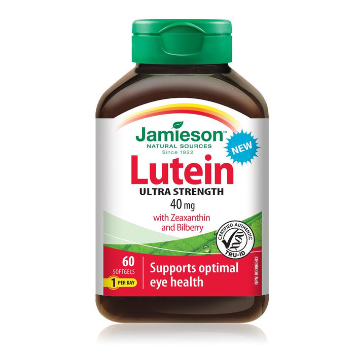 Jamieson Lutéine 40 mg avec zéaxanthine et myrtille