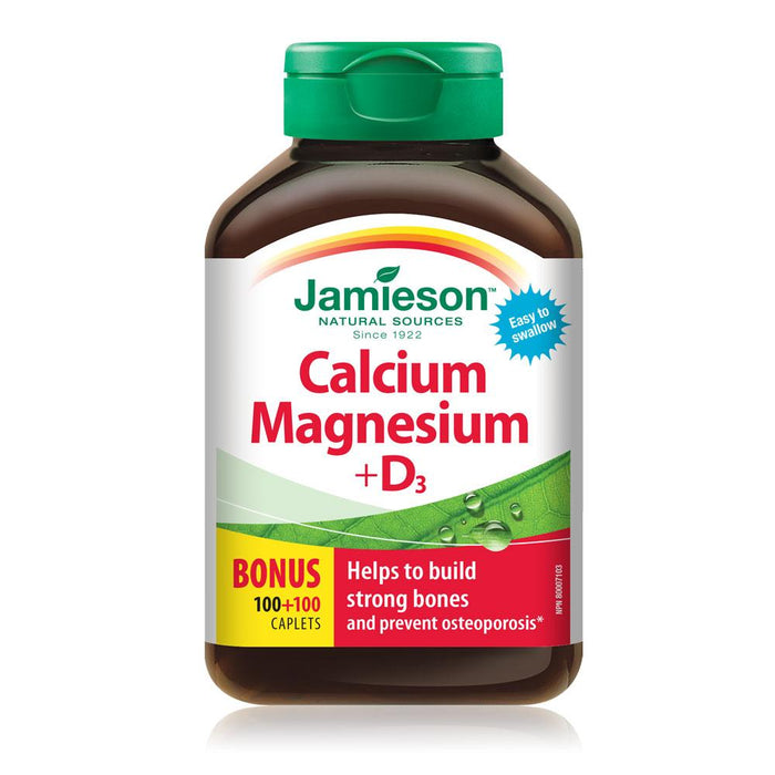 Jamieson Calcium Magnésium &amp; Vitamine D3 200 UI