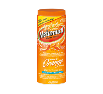 Metamucil 3 en 1 MultiHealth Supplément de fibres en poudre - Orange sans sucre