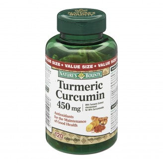 Nature's Bounty Curcuma 450 mg Curcumine Format économique