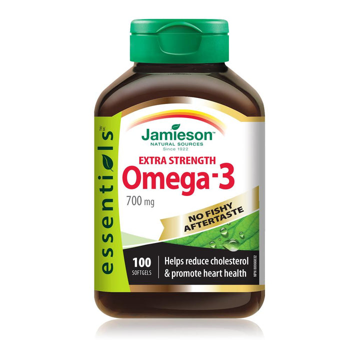 Jamieson Extra Strength Omega-3 No Fishy Aftertaste 700Mg