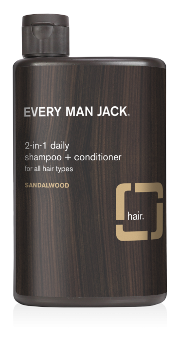 Shampooing et revitalisant quotidien 2 en 1 Every Man Jack - Bois de santal