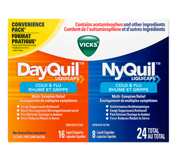 Onglets Vicks Dayquil/Nyquil