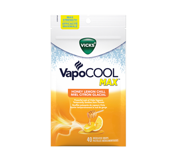 VapoCool Max Medicated Drops - Honey Lemon Chill