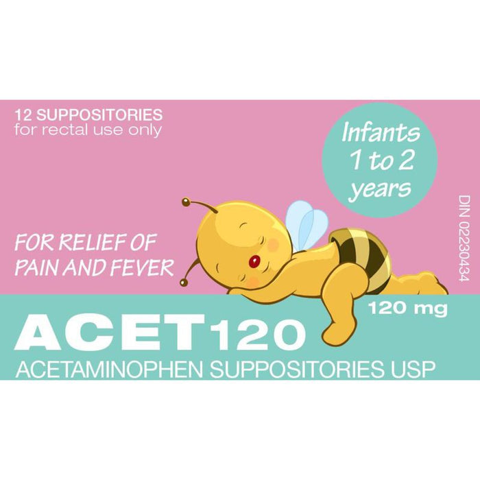 Suppositoires Acétate 120mg